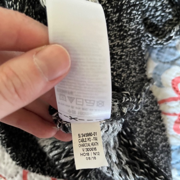 Black, white, and silver Old Nave Thick Sweater - Picture 5 of 6